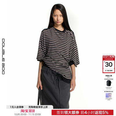 【现货】MARRKNULL 26SS Dislocation双面穿T恤 DOUBLEBOO
