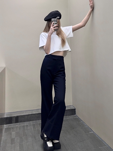 秋冬斜纹修身 RECTO 喇叭裤 休闲长裤 买手店 DOUBLEBOO 现货3折