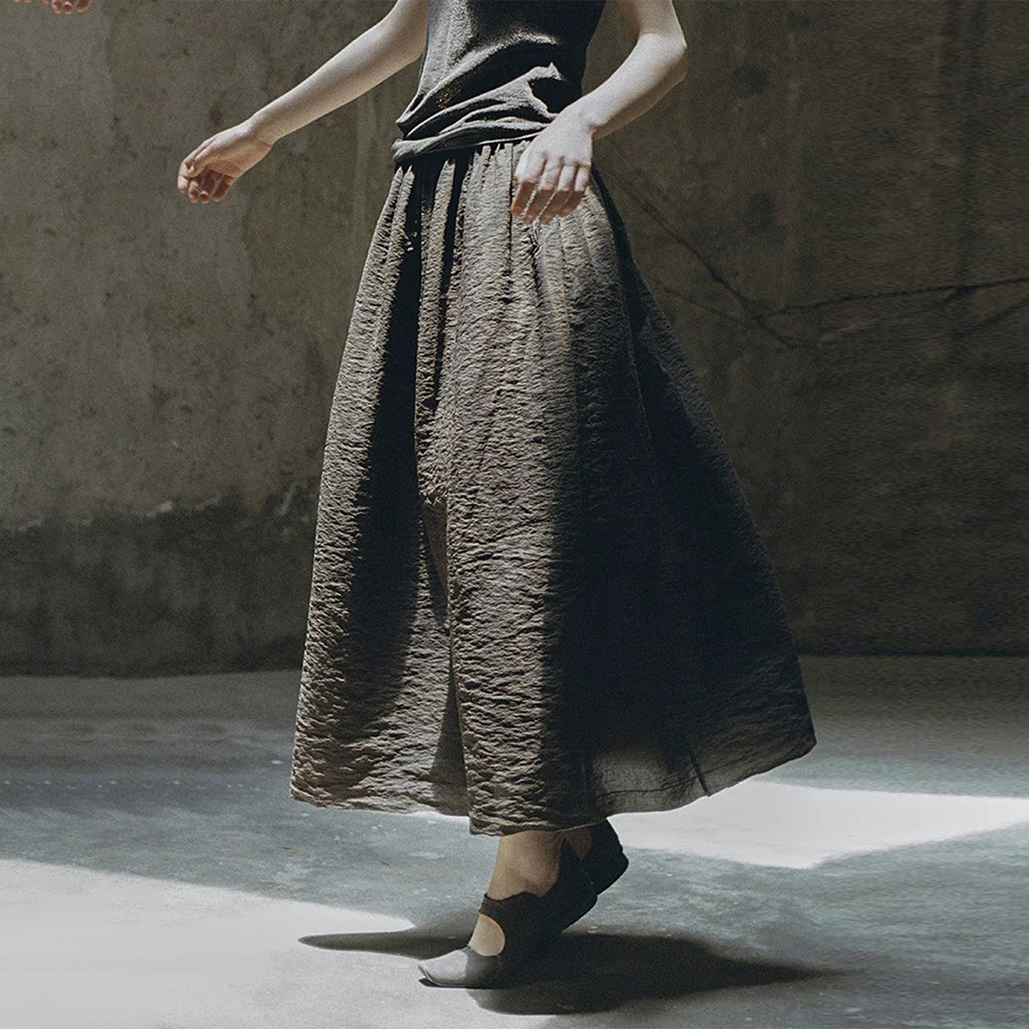 【现货】器象 25AW 柿染岩石纹半裙 DOUBLEBOO