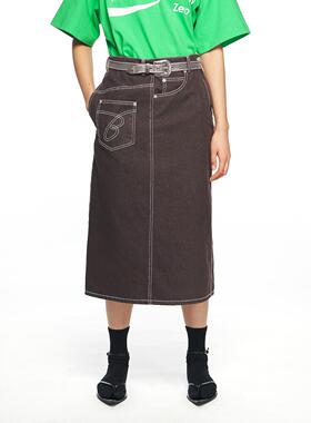 【现货】PUSHBUTTON 25PS 侧开解构半身裙 DOUBLEBOO