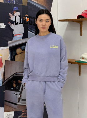 【现货】LLEGE 26SS 新款羽翼刺绣运动衫 DOUBLEBOO