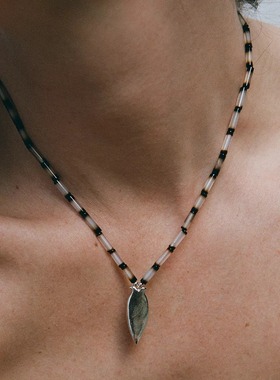 【现货】ABOAB 26SS Black N White Twin Birds 项链 DOUBLEBOO