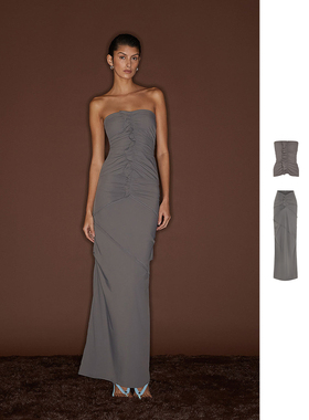 【现货5折】Paris Georgia 24AW 荷叶边抹胸上衣+半裙 DOUBLEBOO