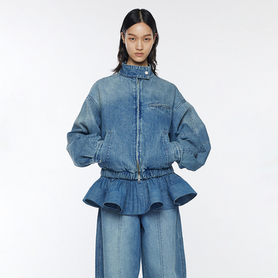 【现货】YCH 26PS 荷叶边牛仔夹克 DOUBLEBOO