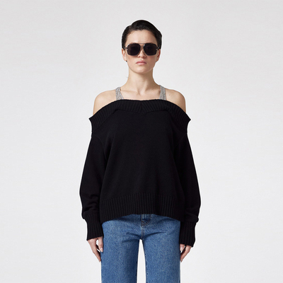 【现货】Giuseppe Di Morabito 25AW 黑色针织衫 DOUBLEBOO