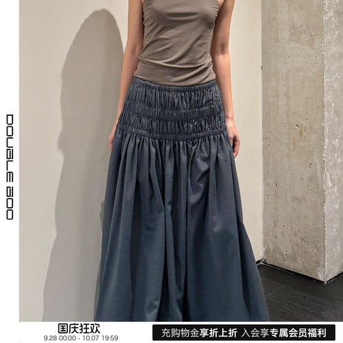 【现货】COMMXN COMMXN 26SS 春夏新款褶皱半裙 DOUBLEBOO
