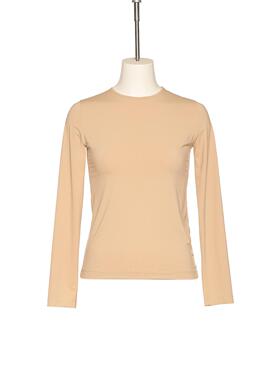 【现货】PUSHBUTTON 25PS 早春新款修身圆领长袖T恤女 DOUBLE BOO