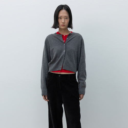 【现货】LOW CLASSIC 26FW 新款短羊毛开衫 DOUBLEBOO