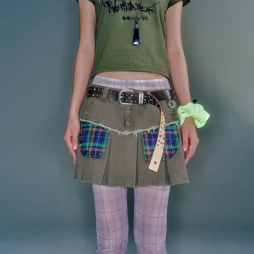 【现货】VACANT Archive 26SS 春夏新款百褶短裙 DOUBLEBOO