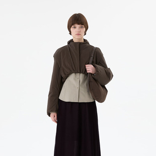 现货 外套 AMOMENTO 薄透尼龙夹棉短款 DOUBLEBOO 25AW