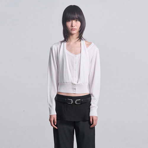 【现货】CERRIC 26SS 春夏新款多种穿法针织开衫 DOUBLEBOO