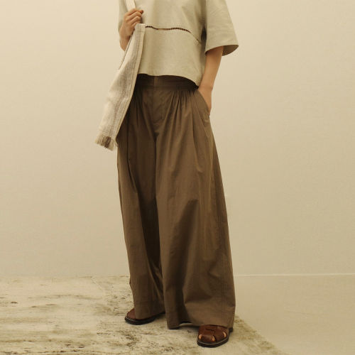 【现货】the dressmaker 26SS 新款不规则压褶九分裤 DOUBLEBOO
