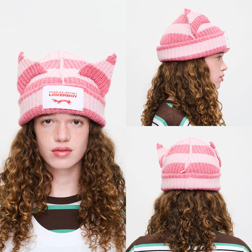 【现货】Charles Jeffrey LOVERBOY 26SS 耳朵针织帽 DOUBLEBOO