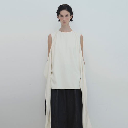 【现货】LAMRONS 26SS 春夏新款无袖飘带上衣 DOUBLEBOO