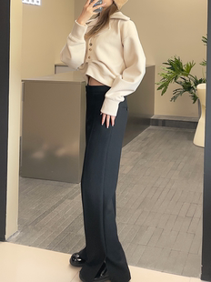 开叉细节羊毛裤 60年代喇叭裤 RECTO DOUBLEBOO买手店 现货3折