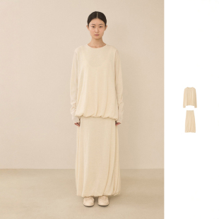 MANOOGIAN LAUREN 25PS 松紧下摆套头衫 DOUBLEBOO 半裙 现货