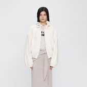 现货 YCH 25AW 荷叶领拉链外套 DOUBLEBOO