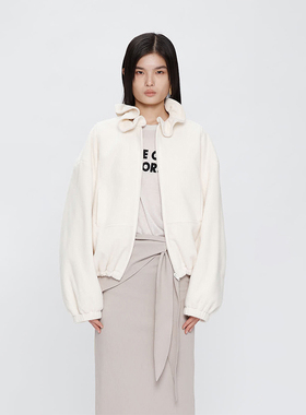 【现货】YCH 25AW 荷叶领拉链外套 DOUBLEBOO