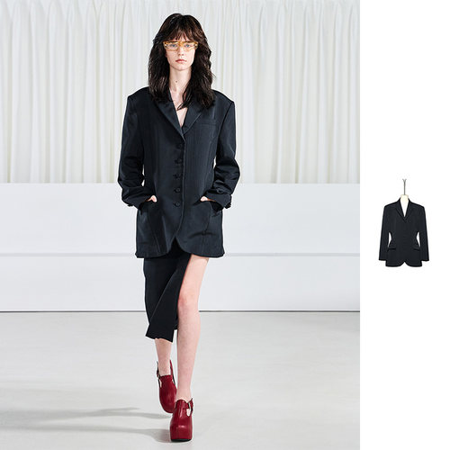 【现货】PUSHBUTTON 25SS V领收腰版型西装外套 DOUBLEBOO