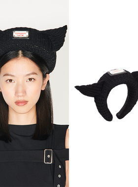 Charles Jeffrey LOVERBOY 23AW 黑色耳朵发箍 DOUBLE BOO买手店