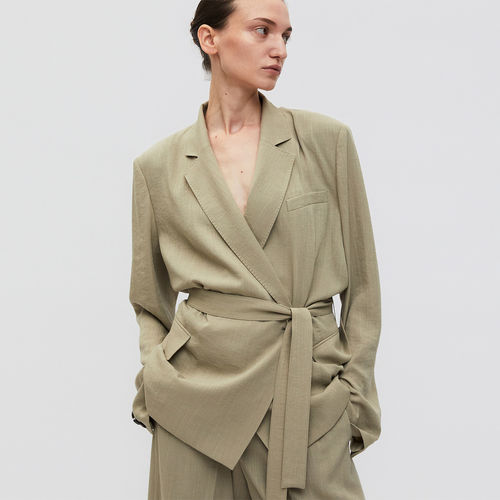 【现货】YCH 26SS 春夏新款镂空设计收腰西装外套 DOUBLEBOO