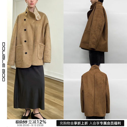 【现货】LOW CLASSIC 26FW 秋冬新款双面穿羊羔毛夹克 DOUBLEBOO