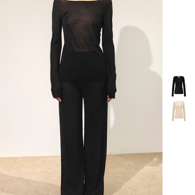 【现货】SWAYING 26SS 春夏新款领口细带薄上衣 DOUBLEBOO