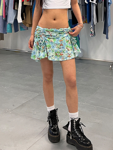 【现货5折】ADRIANA HOT COUTURE 24SS 印花蝴蝶结迷你短裙