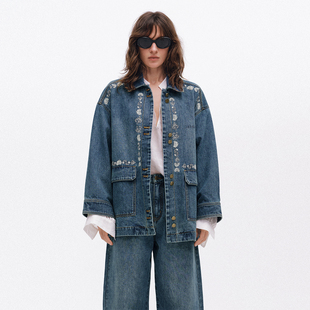 【现货】ICE DUST 26SS 小花刺绣翻领外套 DOUBLEBOO