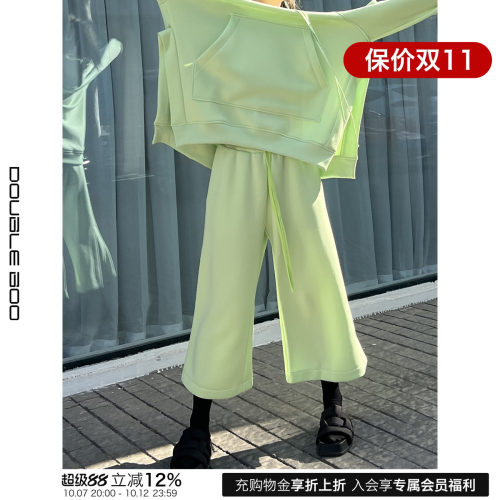 侧板拼接休闲长裤手店