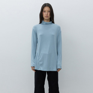 【现货】LOW CLASSIC 26FW 新款高领平纹针织上衣 DOUBLEBOO