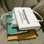 学生爱用帆布手提书皮书套 书图书馆合作系列 复古文艺布袋手提装