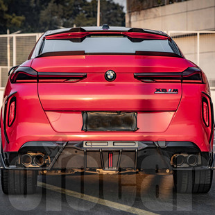 LED领航灯后唇 适用于宝马F96 干碳纤维材质 SQ款 后下巴 X6M改装