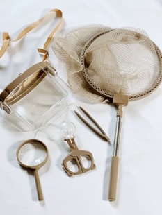 儿童户外捞鱼捕虫网兜昆虫成长观察盒放大镜望远镜户外探险套装