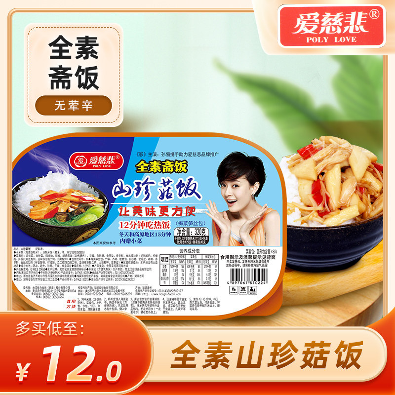 自热饭全素食小火锅佛家纯素食品自热米饭速食方便米饭素菜版斋饭