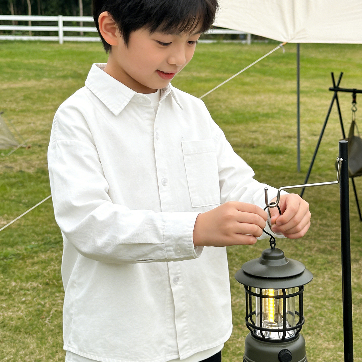 班比纳童装春季新款儿童衬衫长袖纯棉男童校服打底衬衣白色中大童