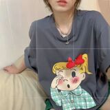 T0221-P25夏装24新款趣味卡通印花全棉短袖T，男装T恤，星座617A-2
