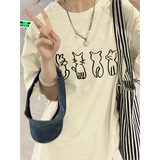 T0986-P25抖音落肩宽松版型纯棉短袖T恤印花款，女装T恤，星座617A-2