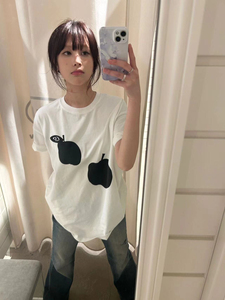 T0979-P25 小众设计印花款T恤 2025新款春夏短袖宽松到5XL图片