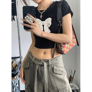 T0013-P35 短款修身短袖T恤女夏图片