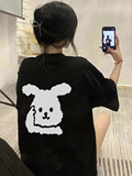 T0344-P2524春夏纯棉圆领短袖T思想兔可爱趣味印花情侣宽松款，男装T恤，星座617A-2