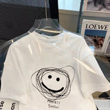 T0226-P25夏装短袖T恤女简约手绘卡通印花全棉T，女装T恤，星座617A-2