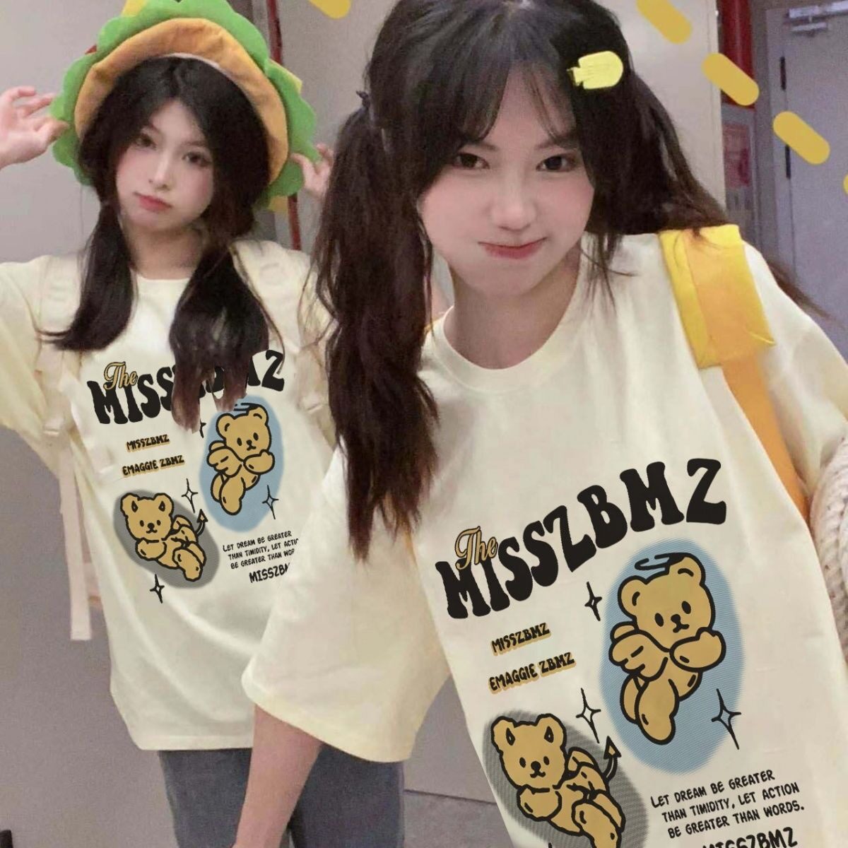 T0155-P25潮牌男女百搭夏季上衣纯棉短袖T恤宽松百搭美式,女装T恤,星座617A-2