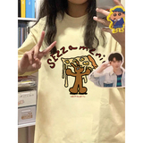 T0148-P252024抖音卡通印花春夏新款纯棉短袖T恤潮，女装T恤，星座617A-2