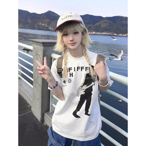 T0138-P25  抖音 春夏新款纯棉短袖T恤女图片