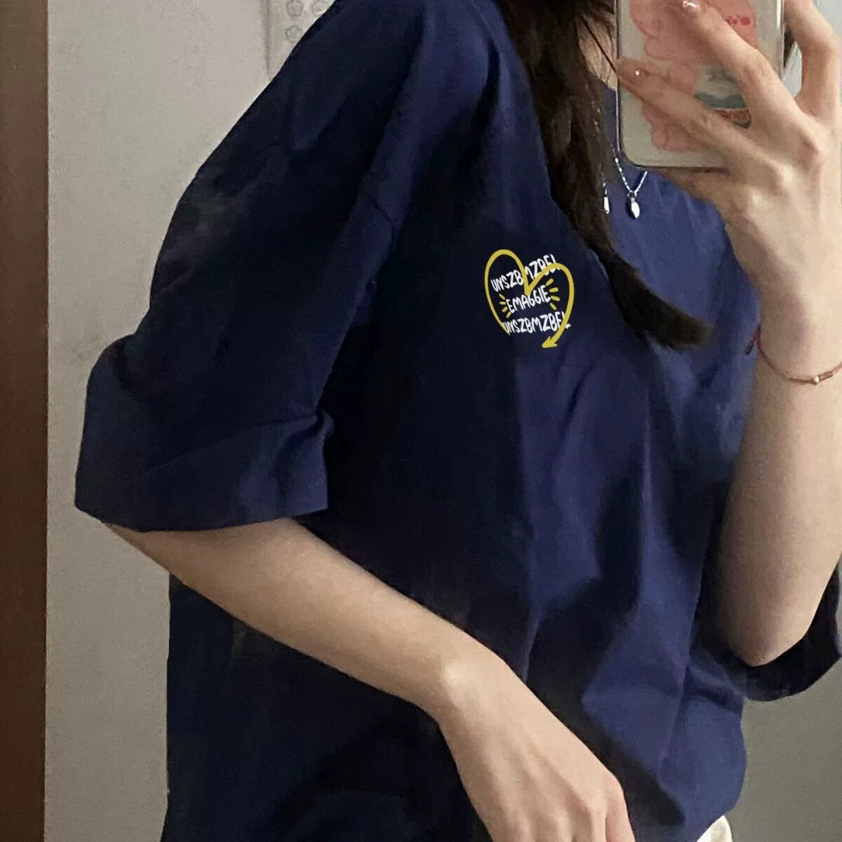 T0151-P25美式潮牌男女同款休闲上衣2024纯棉短袖T恤宽松百搭,女装T恤,星座617A-2
