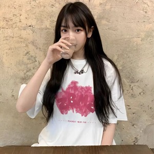 T0347-P30【100%纯棉】短袖T恤宽松百搭美式潮牌男女同款上衣