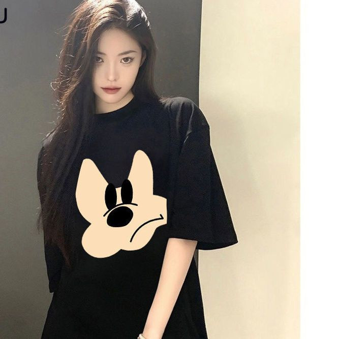 T0160-P25精梳纯棉短袖t恤女夏季上衣宽松设计感小众街头,女装T恤,星座617A-2