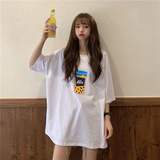 T016-P25chic上衣女装夏季新款2024潮原宿风印花短袖白色T…，男装T恤，星座617A-2