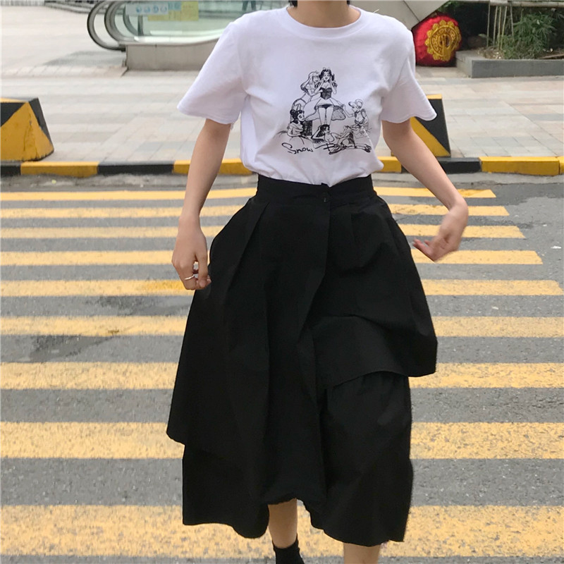 T0290-P25白色T恤女ins潮新款2025夏季原宿风少女学生半袖上衣,女装T恤,星座617A-2